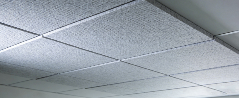 Commercial Ceiling Sound Treatments: Drop-Tiles & Open Plenums
