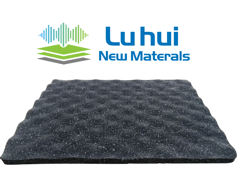 Single sided concave shock-absorbing and soundproof pad LH725 (rubber version)